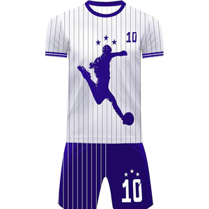 Maillot de football de haute qualité pour hommes et femmes, imprimé, à manches courtes, pour entraînement, séchage rapide, 100% polyester - Product Image 5