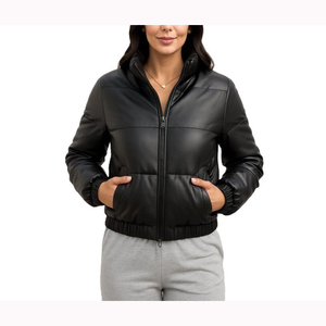 Customizable <b>Hooded</b> Winter <b>Puffer</b> <b>Jacket</b> for Men-<b>Waterproof</b> Reversible Breathable Thick Cotton-Filled Logo Positions Available - Product Image 3