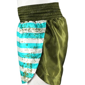 Blaze Fight Wear Short de Muay Thaï écologique unisexe taille moyenne personnalisé pour hommes séchage rapide imperméable - Product Image 5