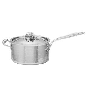 Cacerola de Acero Inoxidable de Primera Calidad con Tapa de Vidrio, Mango Resistente al Calor, Ideal para Uso en el Hogar, Cocina, Hotel y Restaurante - Product Image 3