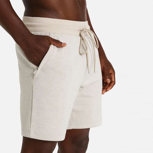Baggy Blank <b>Sweat</b> <b>Shorts</b> <b>Men</b> Heavy Weight Fleece Joggers <b>Shorts</b> Plus Size <b>Men's</b> Cream <b>Shorts</b> with Your Own Logo - Product Image 3