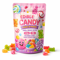 Sacs en Mylar résistants aux enfants, sacs en Mylar pour bonbons gélifiés, sac en Mylar de 1 livre pour l'emballage de bonbons, de gélifiés et de snacks