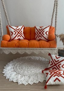 Macrame Balcony Swing, Garden <b>Chair</b>, Hanging <b>Chair</b>, Rocking Bed Swing, Hanging Porch Swing, Balcony Swing, Farmhouse Swing - Product Image 2