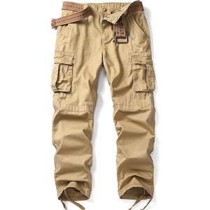 Pantalon de travail fabriqué en usine de qualité unique pour homme 65% coton 35% polyester pantalon à poches multiples imperméable - Product Image 4