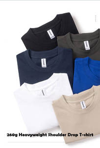 Heavyweight Men's Blank T-Shirt - High Quality OEM Custom, Oversized <b>White</b> <b>Tee</b> - Product Image 3