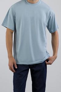 T-shirts surdimensionnés anti-plis, impression numérique OEM, motifs unis, t-shirts en sergé 100 % polyester pour hommes, vente chaude - Product Image 2