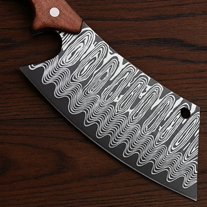 HandForged Cleaver <b>Knife</b> Damascus Steel Chinese Chef Professional Butcher <b>Sharp</b> Meat Vegetable <b>Kitchen</b> <b>Knife</b> Eco-Friendly - Product Image 2