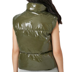 New Design Quilted Canvas Puffer Vest Lightweight Sleeveless <b>Plus</b> <b>Size</b> Windproof Custom Casual Men's Winter Waterproof Vest OEM - Product Image 2