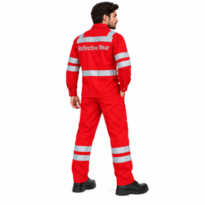 Custom Men <b>Flame</b> Resistant Suit Reflective Safety Workwear Set Industrial FR <b>Shirt</b> Pants Custom Mens FR Uniforce International - Product Image 2
