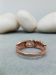 Bague de fiançailles personnalisable en or massif 18 carats, 2 carats, forme solitaire tendance, diamant de laboratoire VVS/VS, cadeau de mariage, fête - Product Image 6