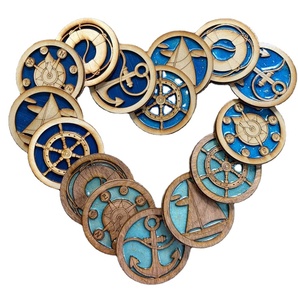 Posavasos moderno respetuoso con el medio ambiente COASTER3.75 Sublimación Hardboard Mdf Squarestone personalizado con posavasos trasero de corcho - Product Image 1