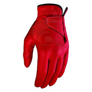 Guantes de golf de cuero, ligeros, flexibles, transpirables, con correa ajustable para práctica de golf y entrenamiento. - Product Image 2
