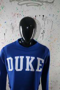 Sudadera de cuello alto Duke en azul real con apliques blancos, de gran tamaño, 100% algodón, de peso pesado, moderna, para mujer, Finer Threads - Product Image 6