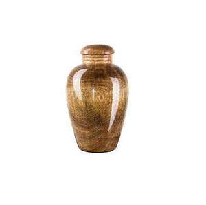 Handcrafted Wooden Urn Jar Brown Matte <b>Keepsake</b> Cremation Memorial Vase for <b>Pet</b> <b>Ashes</b> Home Display - Product Image 1