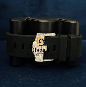 Montre de luxe pour homme, style hip-hop, multi-chronographe, cadran analogique avec diamants de laboratoire taille brillant VVS - Product Image 6