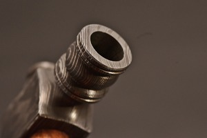 ขวานโทมาฮอว์กทำมือจากเหล็กดามัสกัส พร้อมด้ามไม้ ใบมีดตรงสำหรับงานไม้ DIY - Product Image 2