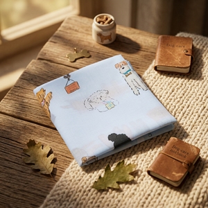 [K-ESSENTIALS] Mouchoir en tissu imprimé doux et réutilisable en coton 60S de qualité supérieure, motif animaux colorés, pour usage quotidien - Product Image 6
