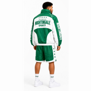 Ensemble de survêtement court personnalisé 2026 pour homme, deux pièces, coupe-vent en nylon, grande taille, résistant au vent - Product Image 3