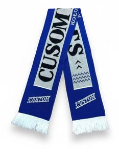 Wholesale Custom Football Team Clubs <b>Square</b> Double Sided Jacquard Knitted Acrylic Lightweight Fan <b>Scarf</b> England Football - Product Image 2