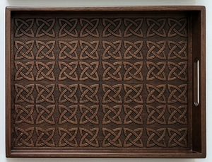 Ensemble de plateaux de rangement et de service en résine époxy, design géométrique moderne, quatre pièces, pour salle de bain, bijoux, décoration, fait main, pour aliments et hôtels - Product Image 2