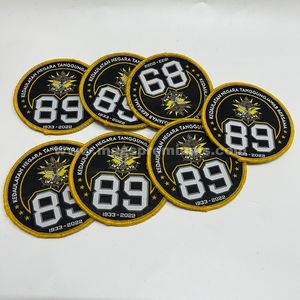 Patchs brodés circulaires Kedaulatan Negara Tanggungjawab Bersama, patch en tissu thermocollant - Product Image 2