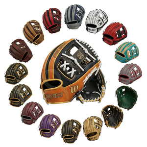Gant de baseball en cuir de vachette au design unique, gant de softball professionnel pour l'entraînement, protection pour le jeu au champ intérieur et extérieur - Product Image 1