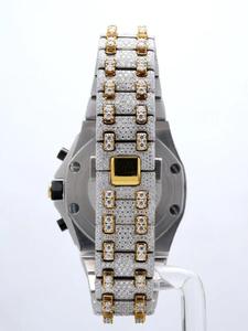 Reloj Mecánico Unisex de Lujo Estilo Hip Hop Vintage con Diamantes Redondos, Suministro Directo de Fábrica, en Venta desde India - Product Image 3