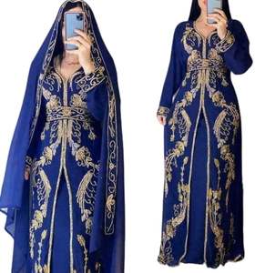 Abaya marocaine au design magnifique, travail manuel perlé, idéale pour l'Aïd et les fêtes de mariage, prix d'usine, abaya de Dubaï élégante 2026 - Product Image 4