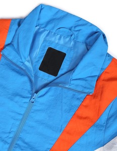 Breathable Windbreaker Jacket Plus Size 100% Polyester Color <b>Block</b> Nylon Windbreaker Jacket Custom Lining Quick Dry Rain Jacket - Product Image 6