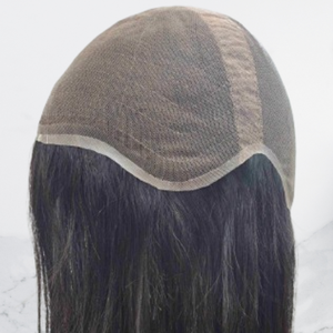 Perruque en cheveux humains longue, densité 130 %, grande taille de bonnet, noire naturelle, avec dentelle frontale, cheveux Remy - Product Image 1