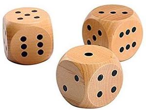 Natural Wooden Dice Handmade Wood Cube Dice Tabletop <b>Gaming</b> Dice Educational Learning Dice Party Game Accessory - Product Image 4