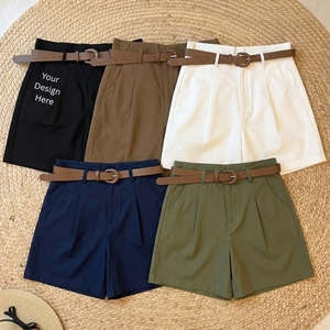 Shorts Deportivos Personalizados para Mujer, con Remaches, Corte Regular, Cintura Alta, Elásticos, Sin Costuras, Transpirables e Impermeables, para Gimnasio - Product Image 1