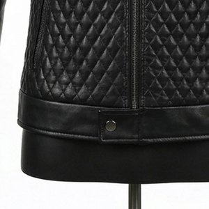 Nouvelle conception de veste en cuir pour homme, couleur personnalisée, streetwear, veste en cuir pour homme avec fermeture éclair intégrale et manteaux - Product Image 5