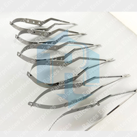 Ensemble de micro-ciseaux Yasargil, 6 pièces, acier inoxydable, droits et courbés, instruments chirurgicaux pour la microchirurgie de précision