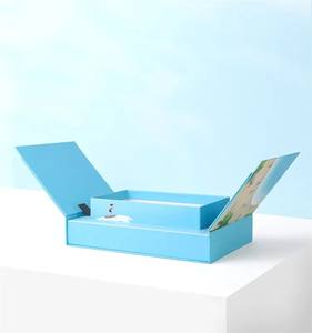 Boîte à fermeture magnétique à double porte personnalisée avec des boîtes intérieures surélevées pour les huiles essentielles, les cosmétiques, les cadeaux, emballage rigide - Product Image 2