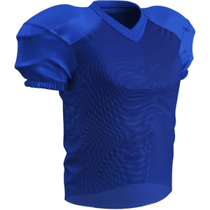 Maillot de football américain vert à col en V et manches courtes pour homme, en maille respirante, coupe classique, couleur unie, vêtement de sport - Product Image 2