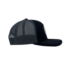 Casquette Trucker en Maille Noire 6 Panneaux Réglable Snapback Unisexe Décontractée Haute Qualité Respirante Logo Personnalisé - Product Image 1