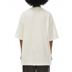 Camiseta Casual Holgada de Manga Corta para Mujer con Logotipo Frontal, 100% Tela de Lona Orgánica, Peso 260g - Product Image 3