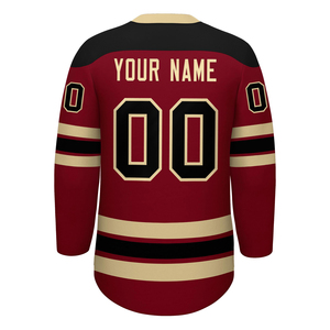 Maillot de hockey sur glace personnalisé avec logo, uniforme d'équipe pour les entraînements et les matchs de ligue, maillot de hockey sur glace de haute qualité et performant - Product Image 4