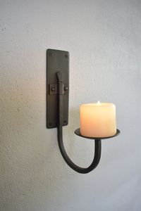 <b>Iron</b> Wall Mounted Candle Holder Fancy Shape Home Decoration Durable - Product Image 1