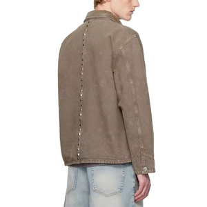Chaqueta de mezclilla de alta calidad para hombre, estilo casual, chaqueta de mezclilla de fabricación profesional, chaqueta de mezclilla duradera para hombre - Product Image 2