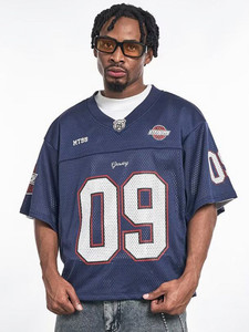 V Neck Mesh Football Jersey Men's Custom Sublimation Printed Breathable Short Sleeve <b>T</b>-<b>Shirts</b> Loose Fit Sports Apparel <b>T</b> <b>Shirt</b> - Product Image 3
