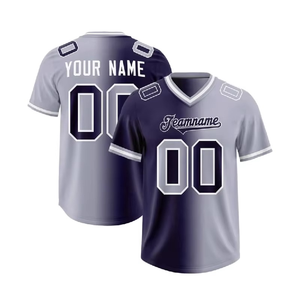Camiseta de fútbol americano de talla grande con degradado de color, diseño personalizado, de poliéster. - Product Image 3