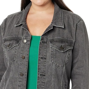 Nouvelle arrivée, service OEM personnalisé, veste en jean pour femme, séchage rapide, anti-boulochage, nouveau design, prix raisonnable, veste en jean douce pour femme - Product Image 6