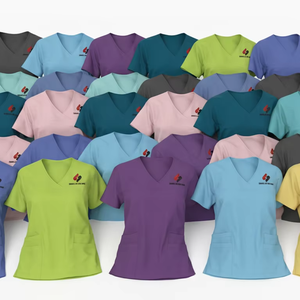 Medical <b>Scrub</b> <b>Set</b> Hospital Uniform Workwear Breathable Lightweight Cotton Blend <b>Scrubs</b> <b>Set</b> Men Women Wholesale - Product Image 3