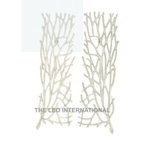 Arte de Pared Moderno de Aluminio Plateado en Forma Rectangular, Estilo Elegante de la India, Decoración de Hogar Hecha a Mano de Lujo - Product Image 1