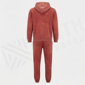 Chándal con Diseño Personalizado OEM, Lavado Ácido, Algodón Orgánico, Ropa Deportiva Urbana para Hombre, Estampado, Invierno, Gimnasio, Running, Color Personalizado - Product Image 2