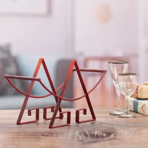 Support à bouteilles décoratif en métal fait main, porte-vin de luxe pour table à manger, vente en gros, support à bouteilles de vin en métal fait main de qualité supérieure - Product Image 4