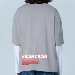 เสื้อยืดคอกลมแขนสั้นสองชั้นทรงปกติสำหรับผู้ชาย ผ้าฝ้าย 100% สวมใส่สบาย โลโก้ด้านหน้า ระบายอากาศได้ดี แห้งเร็ว - Product Image 4