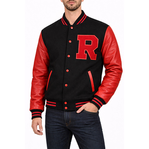 <b>Hot</b> Fashion Brand Sportswear Universal Varsity Jacket High Street Loose Embroidered Personality Custom Men's Varsity Jacket 2026 - Product Image 1
